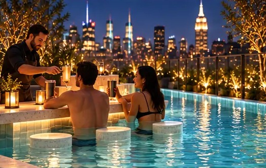 An intimate infinity pool